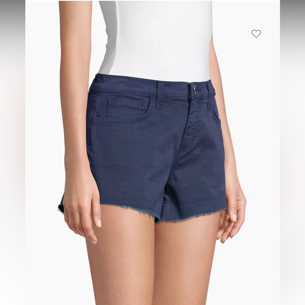 L'AGENCE High Rise Ryland  Shorts Navy Blue Cut Offs NWT
